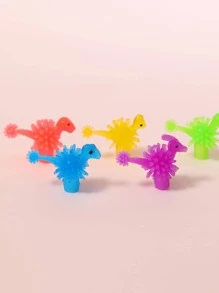 1套TPR筆帽，現代卡通恐龍設計兒童筆帽