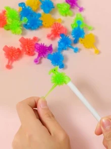 1套TPR筆帽，現代卡通恐龍設計兒童筆帽