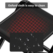 1pc Aluminum Alloy Stool, Modern Black Foldable Portable Stool For Outdoor - Black - View 5