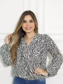 Women Blouses - 白色 - 查看 1