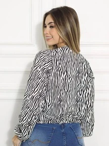 Women Blouses - 白色 - 查看 2