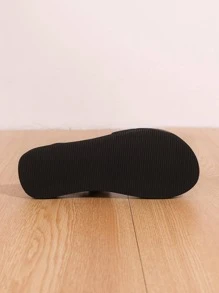 Sandalias Chanclas de dedo - Negro - Ver 5