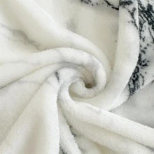 1入組大理石紋樣式現代織物毯子 - 彩色 - 查看 6