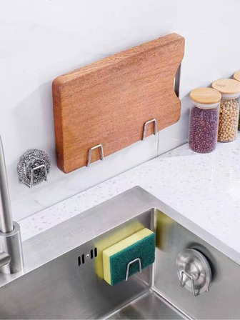 1 pieza Estante de acero inoxidable cocina moderno plata para cocina