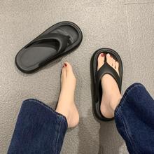 New Arrival Fashionable Black Simple Flip-FlopsSlippers For Home - Black - View 5
