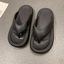 New Arrival Fashionable Black Simple Flip-FlopsSlippers For Home - Black - View 2