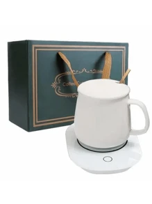 Ceramic Mug With Electric Smart Warmer - 黑與白 - 查看 1