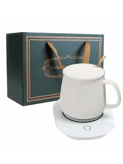 Taza de Cerámica con Calentador Inteligente Eléctrico