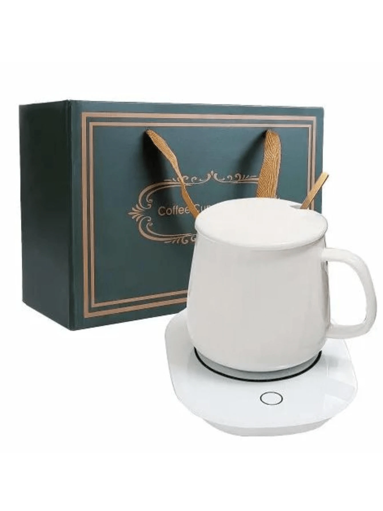 Ceramic Mug With Electric Smart Warmer - 黑與白 - 查看 1