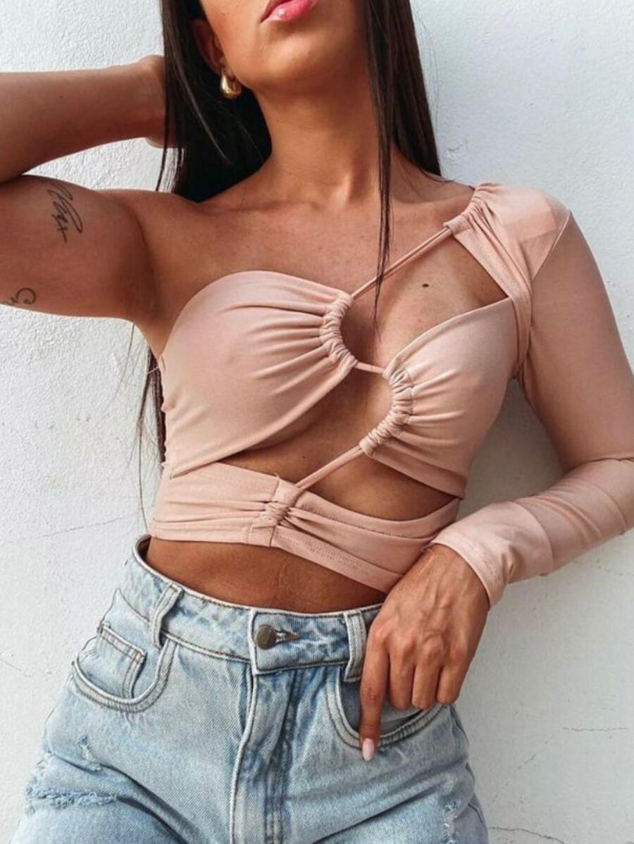 Women T-Shirts - 米色 - 查看 1