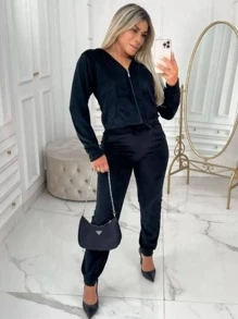 Women Two-piece Outfits - 黑色 - 查看 1