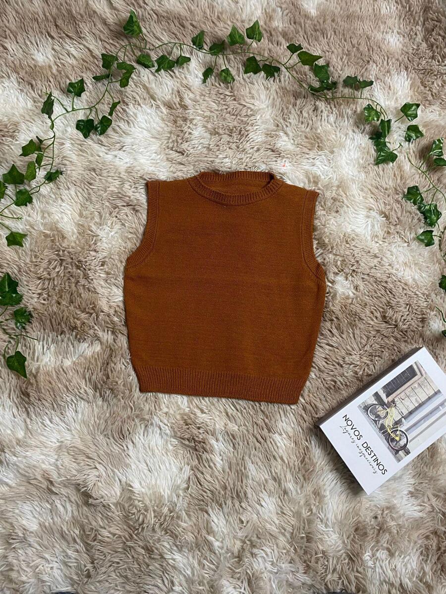 Women Sweaters - 棕色 - 查看 1