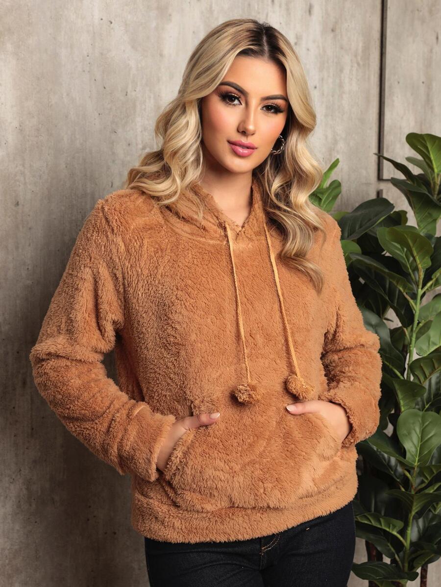 Women Sweatshirts - Camel - Ver 1