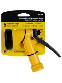 Plastic 5-Function Irrigation Gun, - Yellow - View 2