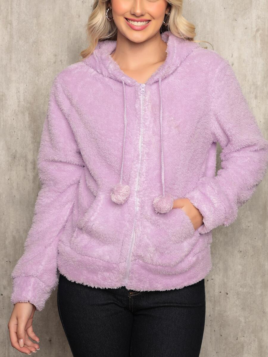 Women Coats - Màu tím - Xem 1