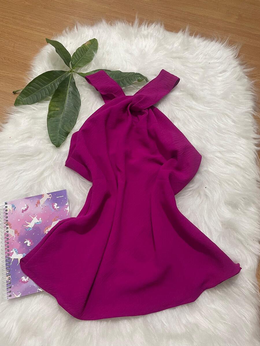 Women Tank Tops & Camis - 玫紅色 - 查看 1