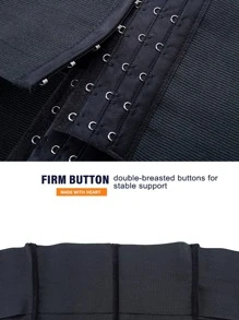 Faja Moldeadora para Mujer Doble Ajuste Sin Costuras y 3 Varillas | Faja para Gym - Negro - Ver 7