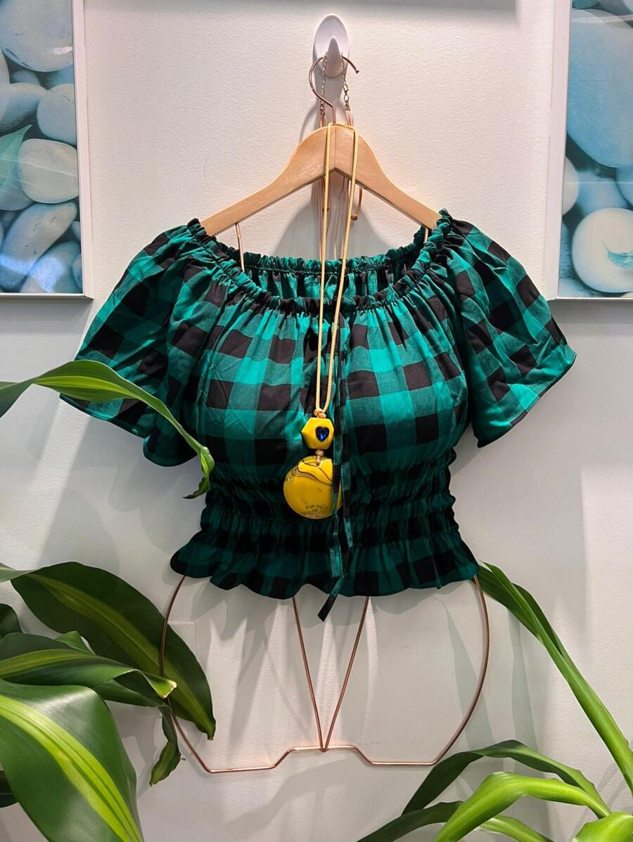 Women Blouses - màu xanh lá - Xem 1