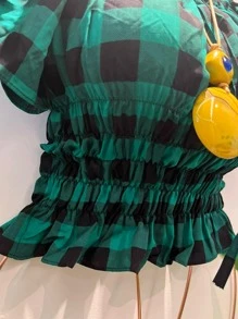 Women Blouses - màu xanh lá - Xem 3