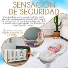 Cojín anti reflujo antirreflujo antireflujo anti-reflujo  Camita Cuna Para Bebé Colecho Portatil Plegable para Viaje Acojinado - Blanco - Ver 3