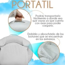Cojín anti reflujo antirreflujo antireflujo anti-reflujo  Camita Cuna Para Bebé Colecho Portatil Plegable para Viaje Acojinado - Blanco - Ver 4