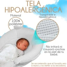 Cojín anti reflujo antirreflujo antireflujo anti-reflujo  Camita Cuna Para Bebé Colecho Portatil Plegable para Viaje Acojinado - Blanco - Ver 7