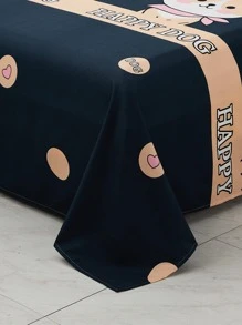 1入時尚簡約風格床單,柔軟舒適,防塵,可機洗。(不含枕套) - 彩色 - 查看 4