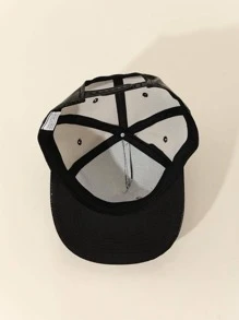 1pc Men Dollar Decor Punk Hip-Hop Cap For Party - Black - View 5