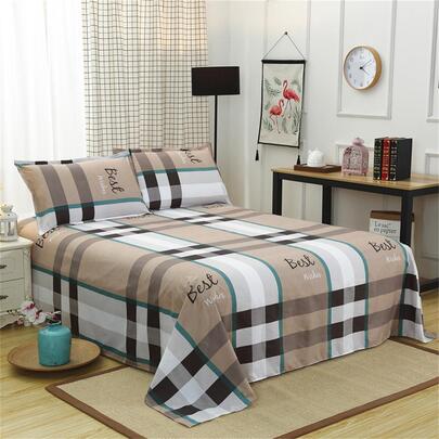 1 tấm ga trải giường thời trang và đơn giản 1 tấm dùng tại nhà, mềm mại và thoải mái, chống bụi, có thể giặt bằng máy (Không bao gồm vỏ gối)