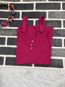 Women Tank Tops & Camis - 玫紅色 - 查看 2