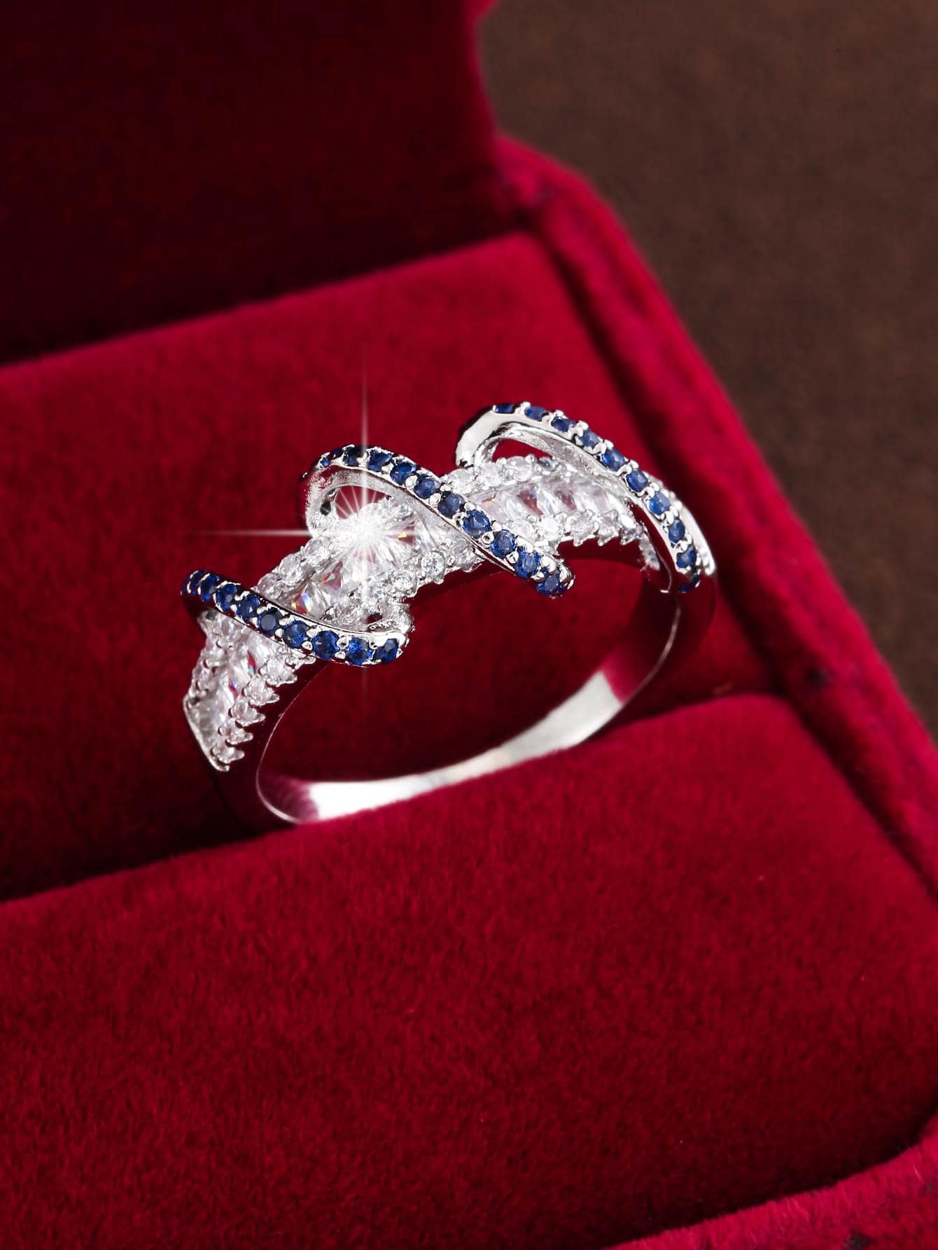Cubic Zirconia Decor Ring