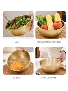 Stainless Steel Bowl - Gold - View 5