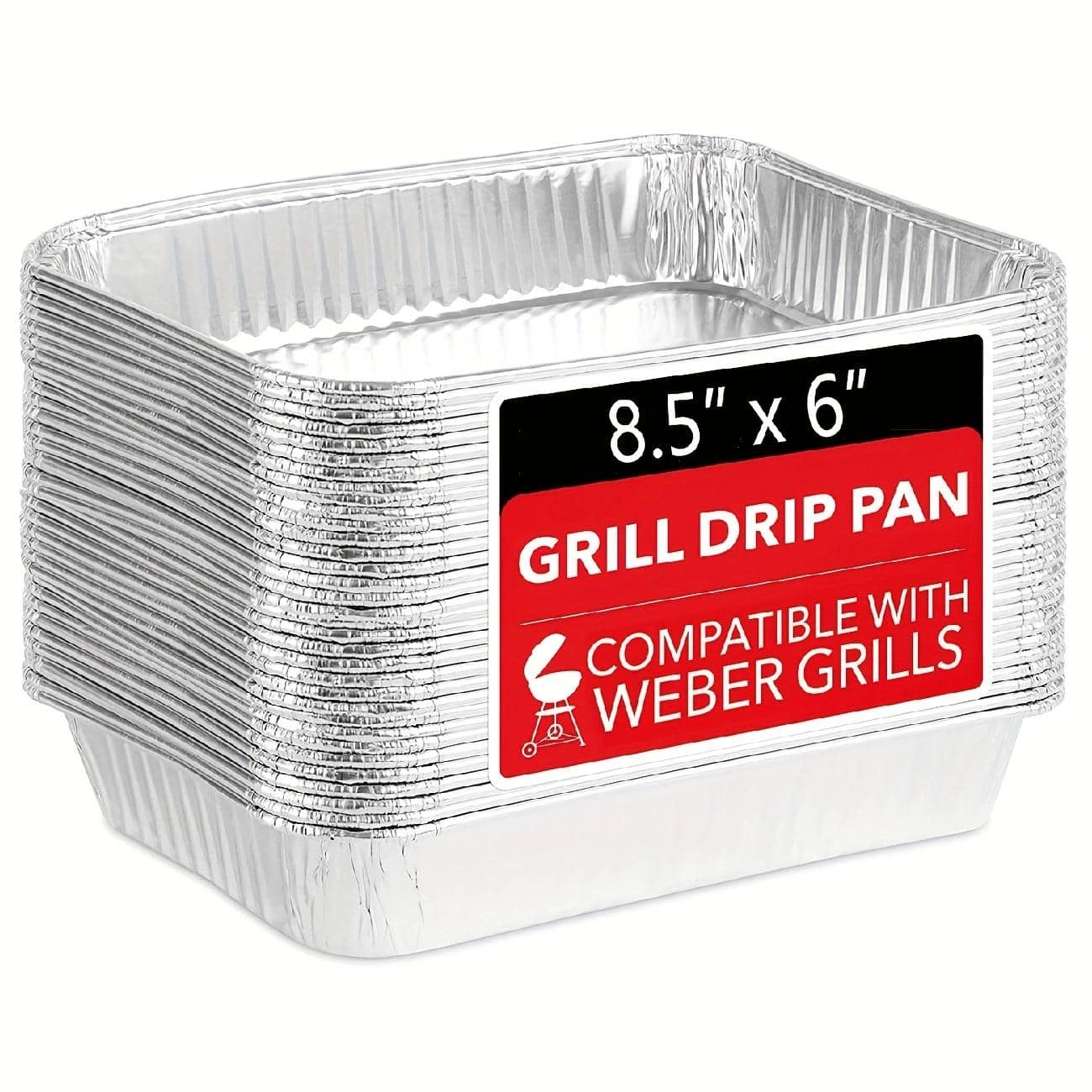 20pcs Aluminum Foil Paper Tray - Silver - View 1