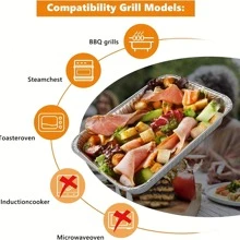 20pcs Aluminum Foil Paper Tray - Silver - View 4