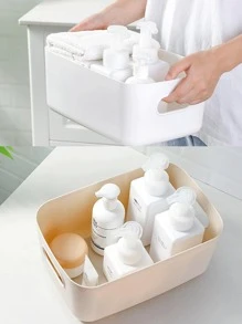 1 Giỏ Nhựa Đựng Đồ, Tối Giản Đồng Màu Để Bàn Giỏ Đựng Đồ Cho Gia Đình - Nhiều màu - Xem 6