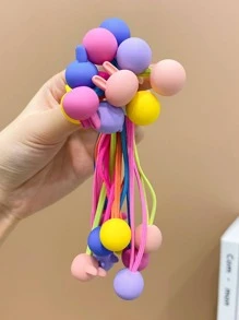 10pcs Girls Rabbit Decor Hair Tie For Hair Decoration - Multicolor - View 3