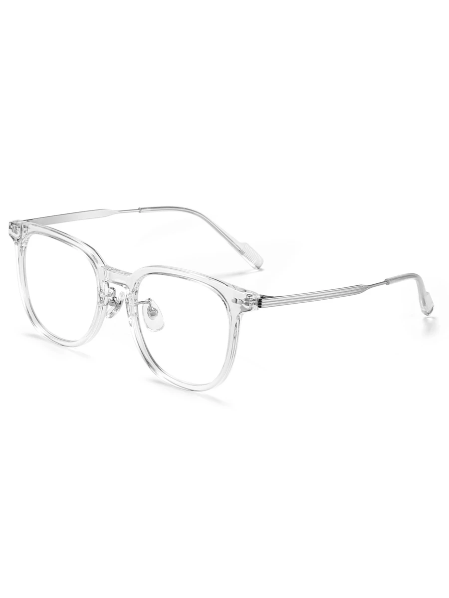透明鏡框眼鏡 - 白色 - 查看 1