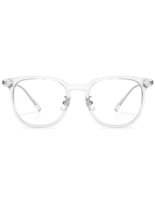 透明鏡框眼鏡 - 白色 - 查看 2