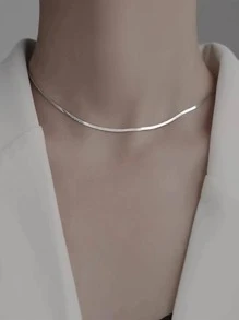1Pc Hip Hip Snake Bone Design Chain Necklace For Women Men For Street Stainless Steel Jewelry Gift For Men Fashionable