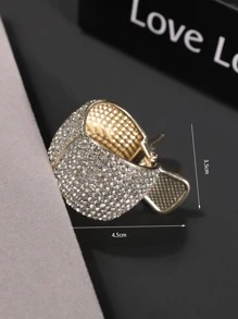 Men Rhinestone Decor Hair Claw - Multicolor - View 2