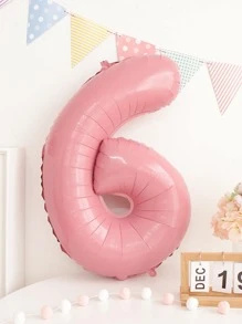 Globo De Número Decorativo 1 Pieza Rosa Para Fiestas De Cumpleaños, Decoraciones De Aniversario Con Globo Grande De 32 Pulgadas - Rosa - Ver 7