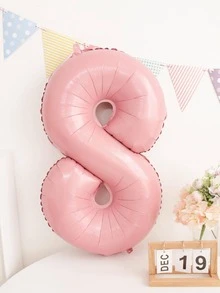 Globo De Número Decorativo 1 Pieza Rosa Para Fiestas De Cumpleaños, Decoraciones De Aniversario Con Globo Grande De 32 Pulgadas - Rosa - Ver 9