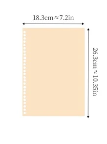 2入組a4/b5/a5筆記本,可拆卸頁面,厚雙面橫式頁面,彩色封面,拆卸時手不會受傷,橫線也可更換 - 黃色 - 查看 7