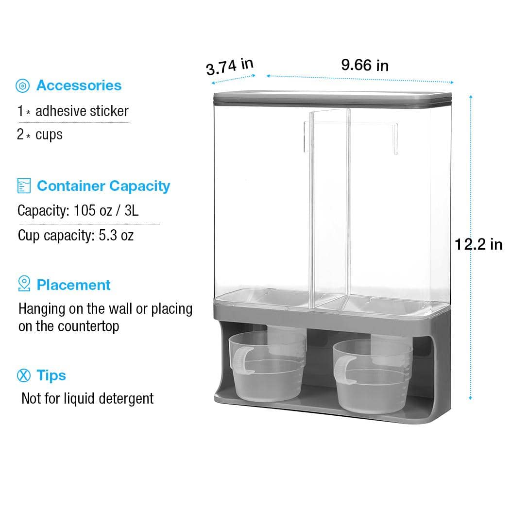 Conworld Laundry Detergent Dispenser, WallMounted Scent Booster Beads