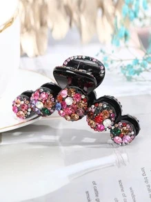 Rhinestone Decor Hair Claw Cute,Dopamine Claw Clips Hair Clips Hair Jaw Clip Hair Clamps Hair Clutch Hair Catcher Clip Fall Winter Hair Accessories For Women For Vacation Outfits Woman - Multicolor - View 3