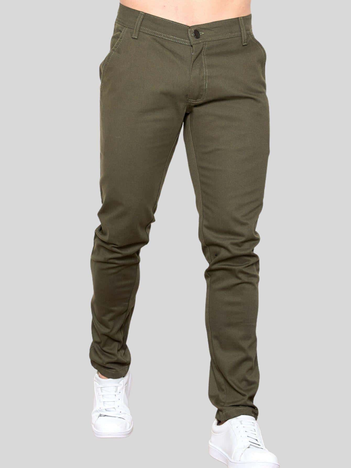 Men Pants - 綠色 - 查看 1