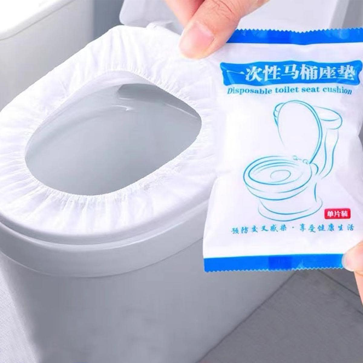 10pcs Disposable Toilet Seat Cover - White - View 1