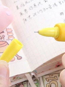 1pc Corn Design Gel Pen, Modern Portable Gel Pen For Student - Yellow - View 4