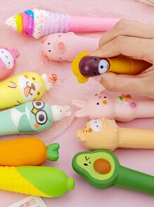 1pc Corn Design Gel Pen, Modern Portable Gel Pen For Student - Yellow - View 3