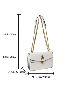 Bolsa de corrente Feminina de Luxo com padrão de Crocodilo Fashion para festas, Bolsa de Ombro Crossbody Versátil de Alta Qualidade